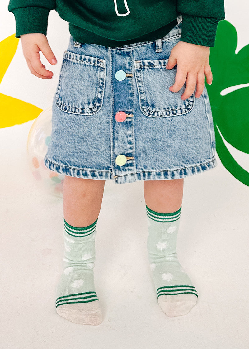 Kids Shamrock Socks