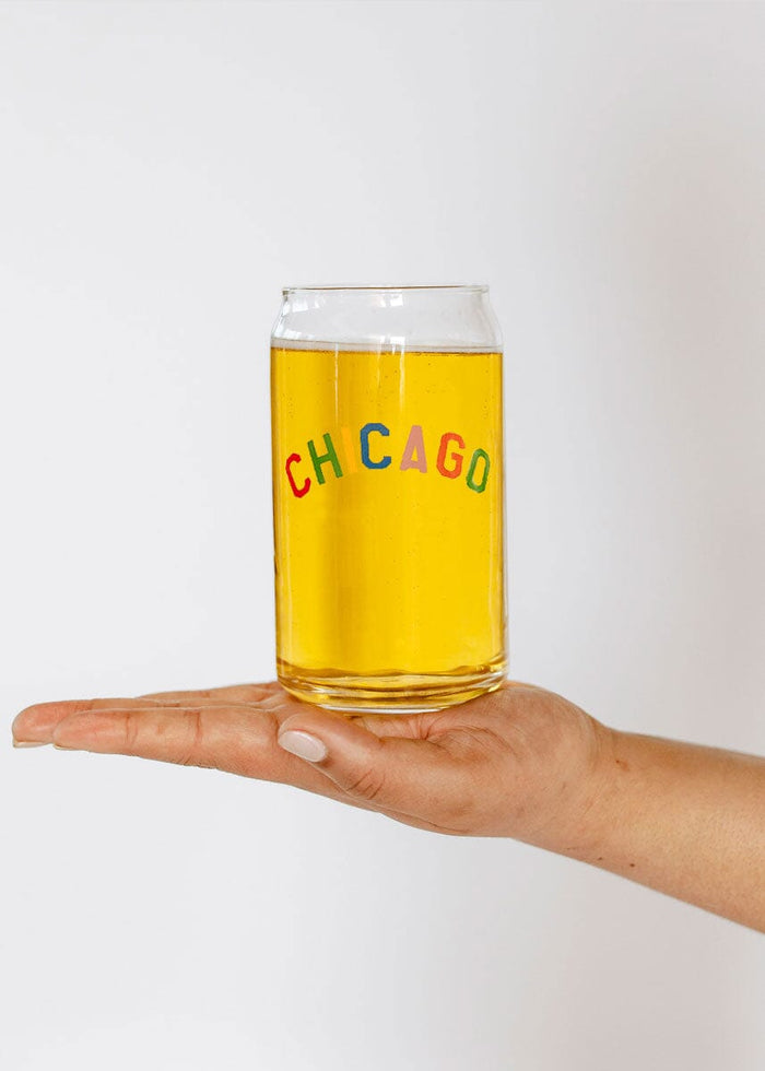 Sweet Home Chicago Can Glass