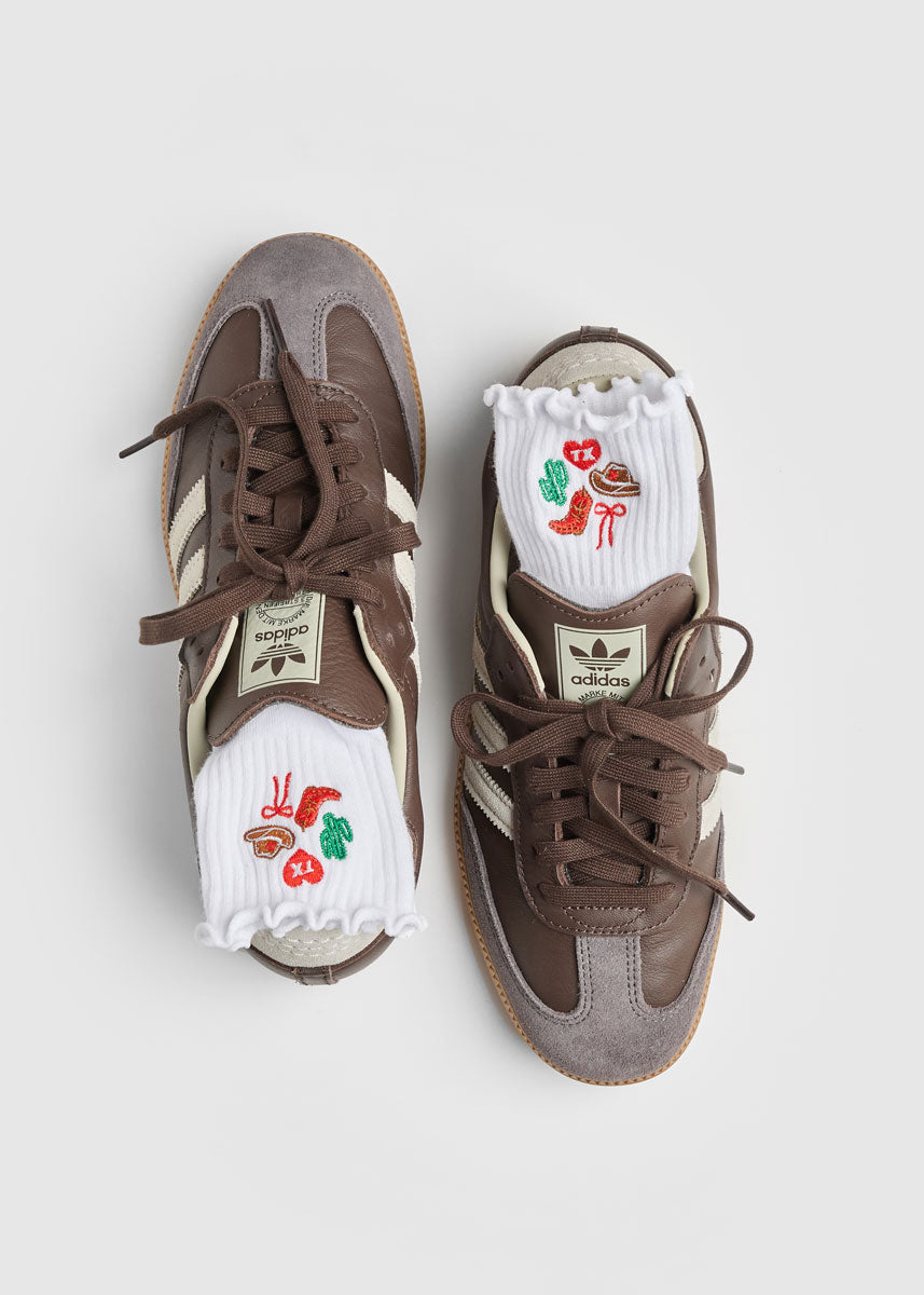 Texas Icons Ruffle Sock