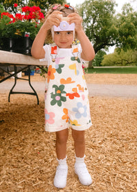 Printed Floral Shortalls