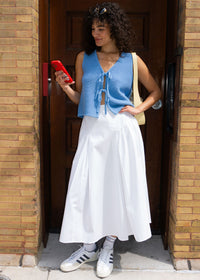 Laila Midi Skirt - White