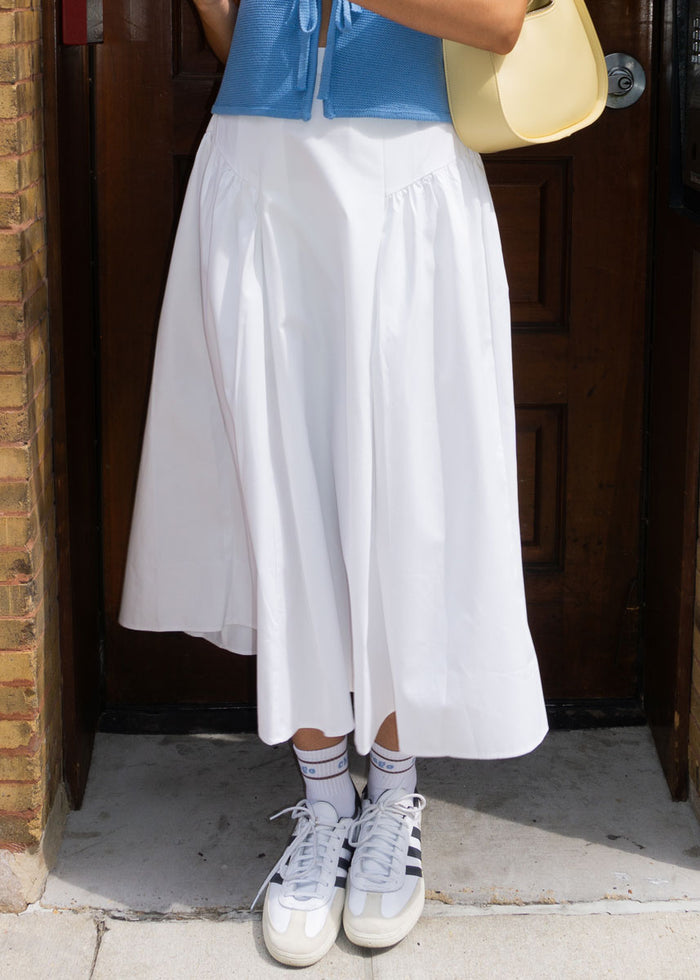 Laila Midi Skirt - White