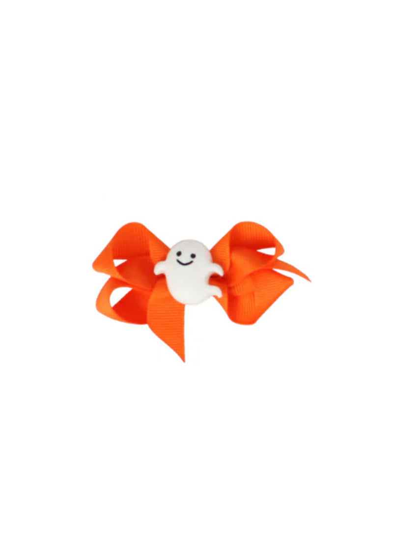 Halloween Charm Bow - Smiley Ghost