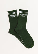 It's a Beaut Long Crew Socks - Green