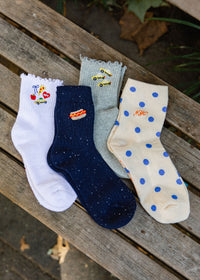 New York City Icons Ruffle Sock