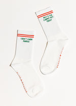 Todd & Margo Long Crew Socks - Ivory