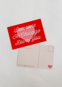 Someone in Chicago Loves You Postcard