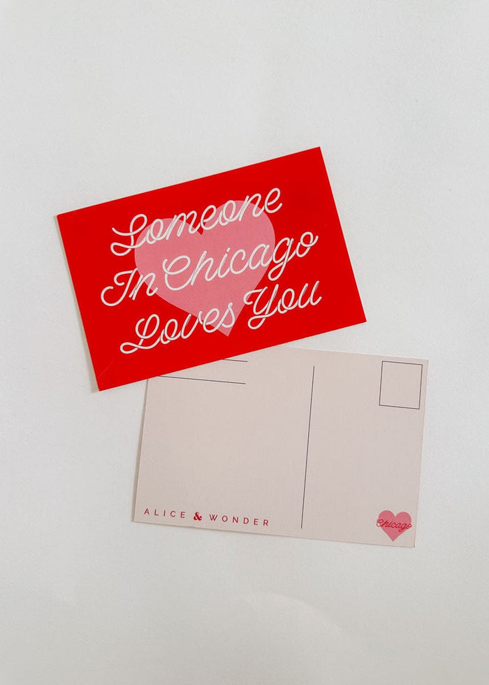 Someone in Chicago Loves You Postcard