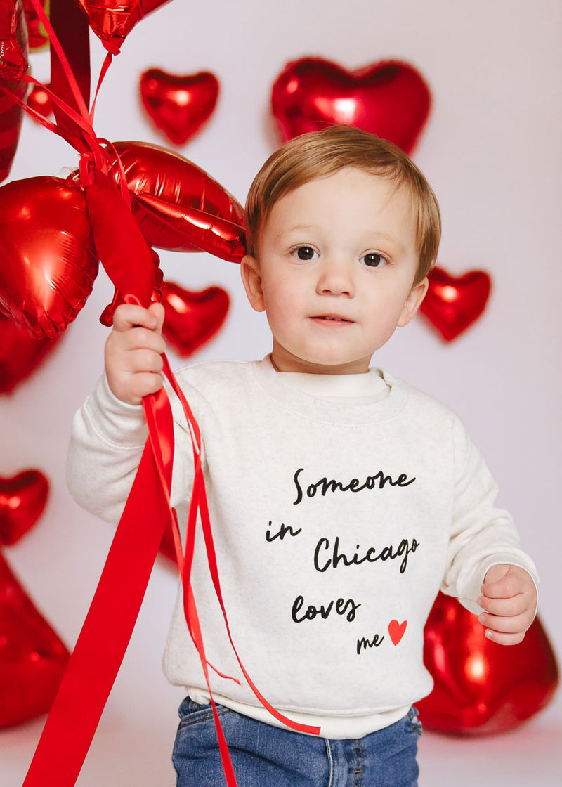 Someone In Chicago Loves Me Toddler Sweatshirt