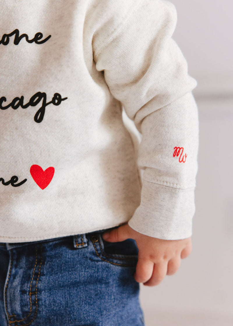 Someone In Chicago Loves Me Toddler Sweatshirt