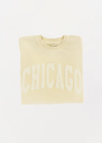 Chicago Collegiate Puff Sweatshirt - Butter