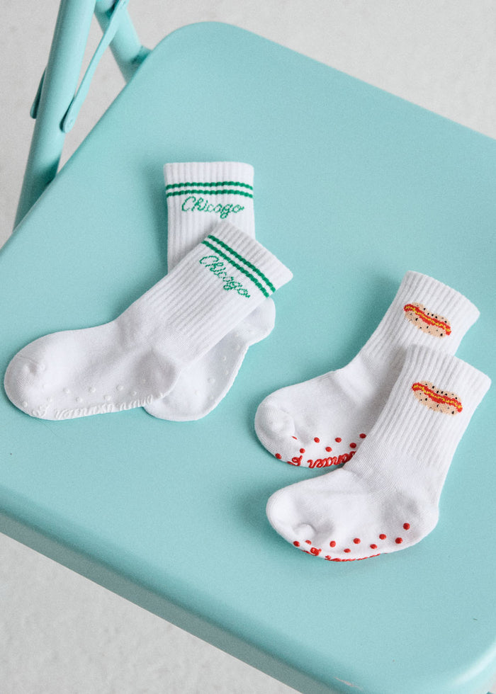 Pre-Order: Mini Hot Dog & Chicago Sock Pair