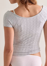 So Soft Seamless Henley - Heather Grey