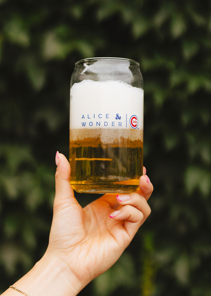 Chicago Cubs Hey Chicago Can Glass