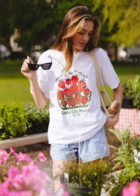 Green City Market Strawberry Oversized Tee