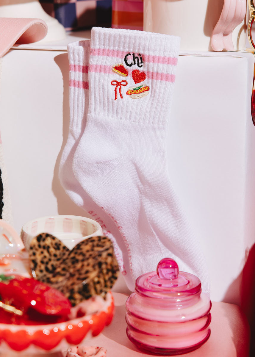 Striped Icon Crew Sock