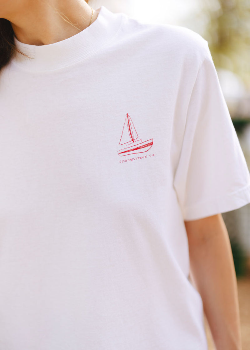 Summertime Chi Sketch Icons Oversized Tee