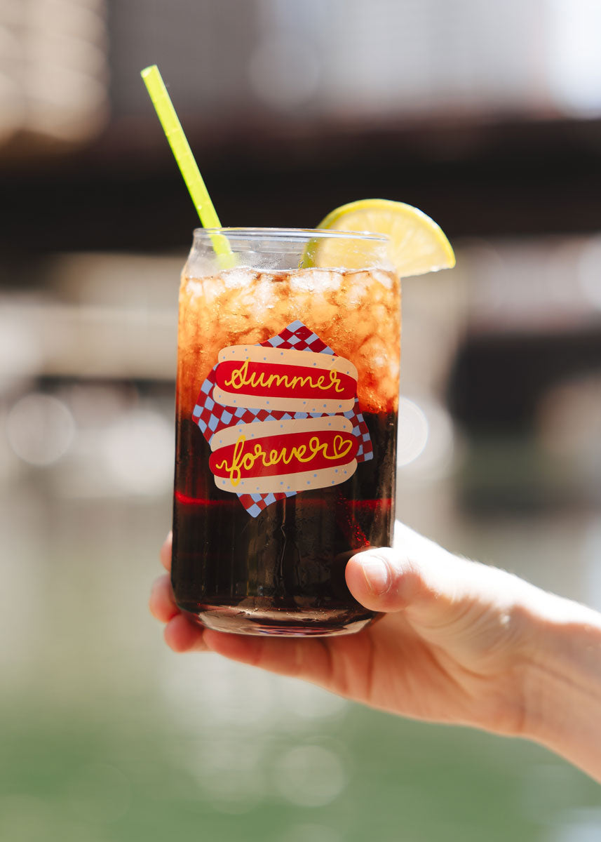 Summer Forever Can Glass
