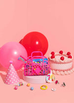 Mini Retro Basket - Berry Pink