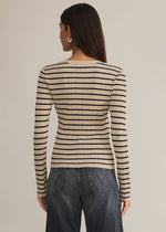 Jordana Stripe Sweater - Sandshell