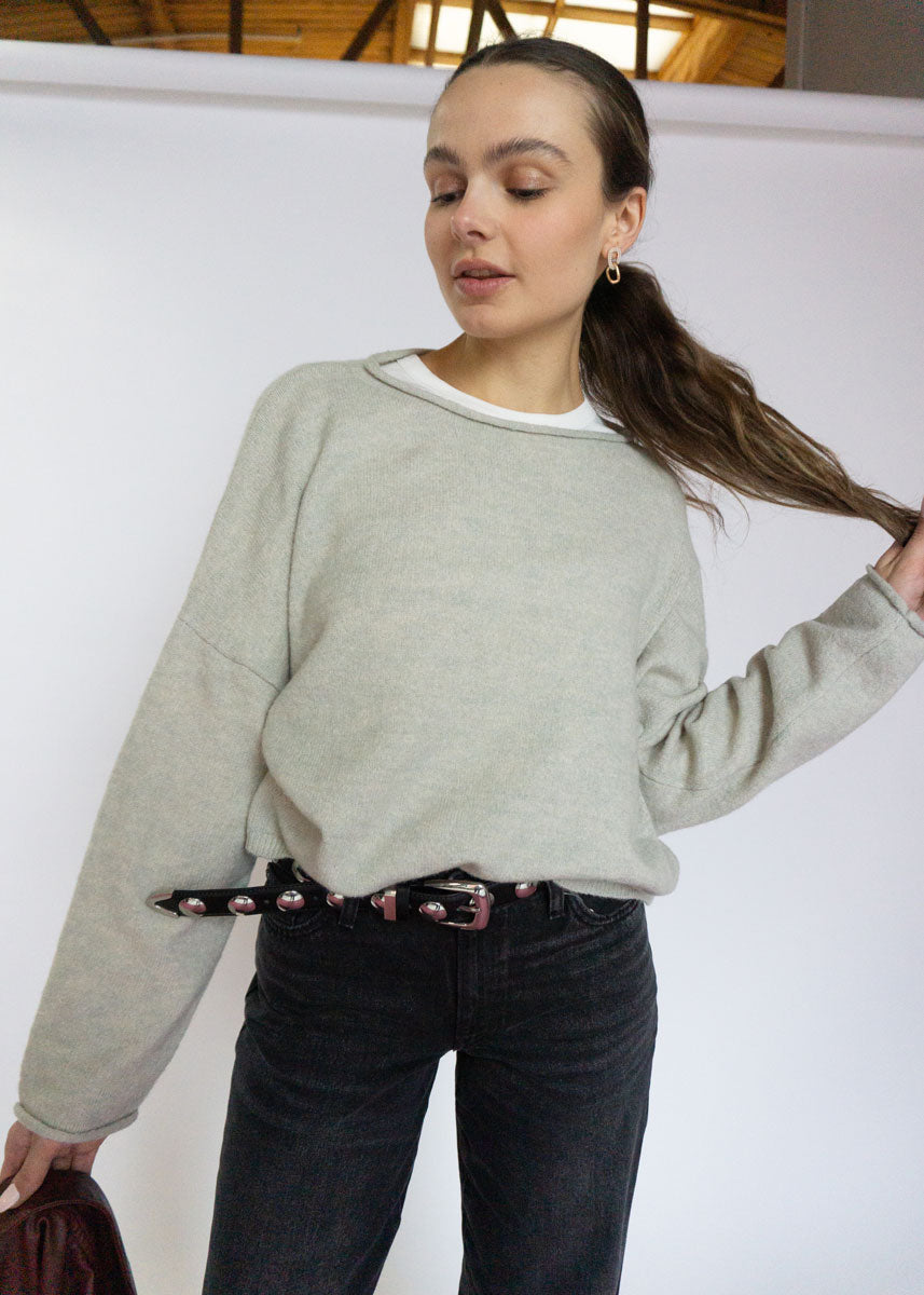 Easy Days Ahead Sweater - Heather Grey
