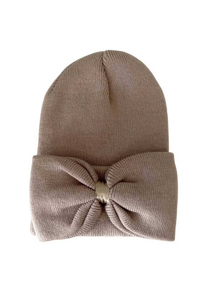 Baby's First Hat - Tan Bow