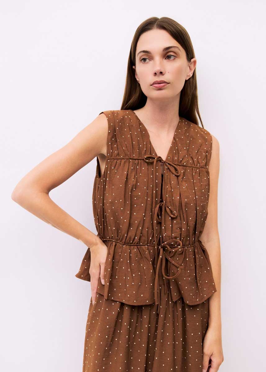 The Melinda Top - Brown