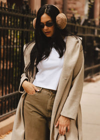 MAD HTR Faux Fur Earmuff - Taupe