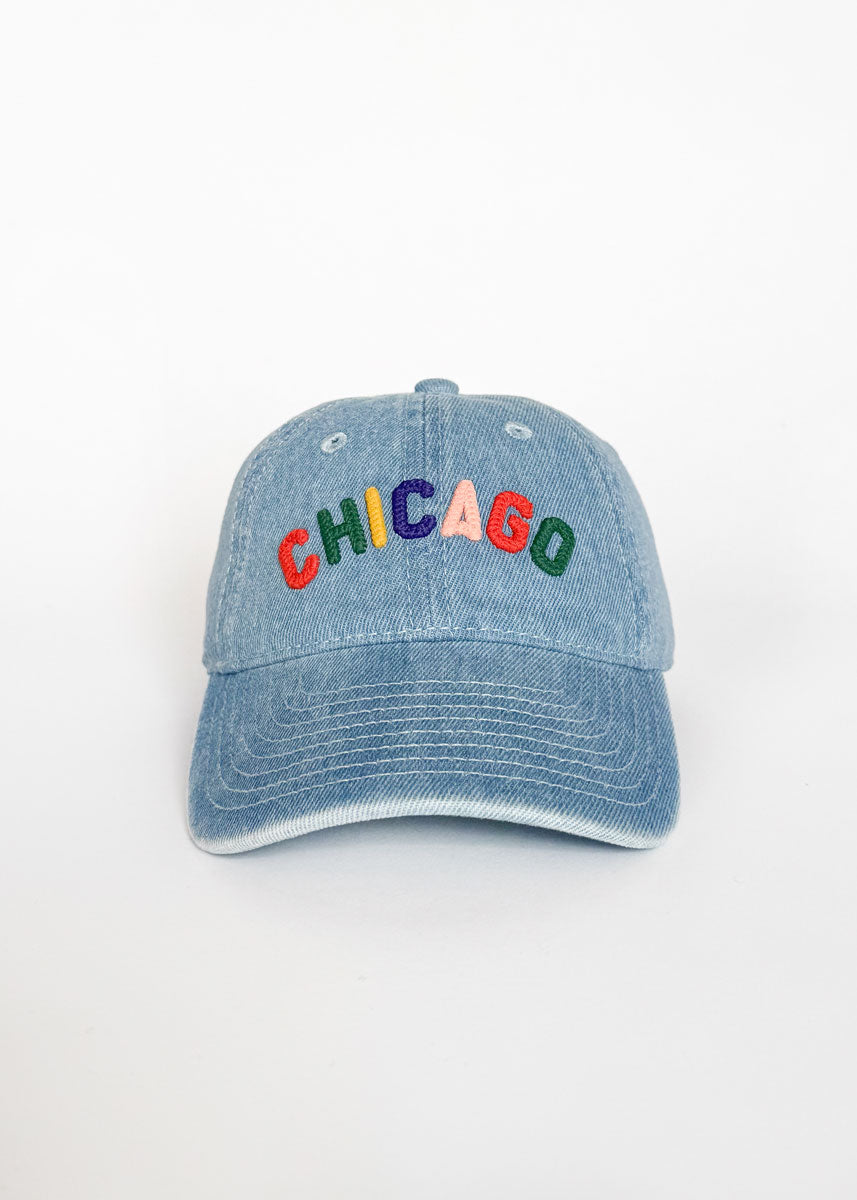 Toddler Sweet Home Chicago Dad Hat - Denim
