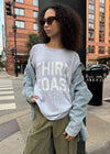 Third Coast Classic Crew Sweatshirt - Heather Grey & White