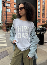 Third Coast Classic Crew Sweatshirt - Heather Grey & White