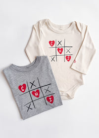 Tic-Tac-Chi Long Sleeve Onesie