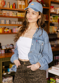 Tiny Chi Hot Dog Icon Hat - Denim