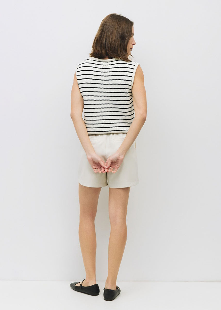 The Paulson Top - White & Black