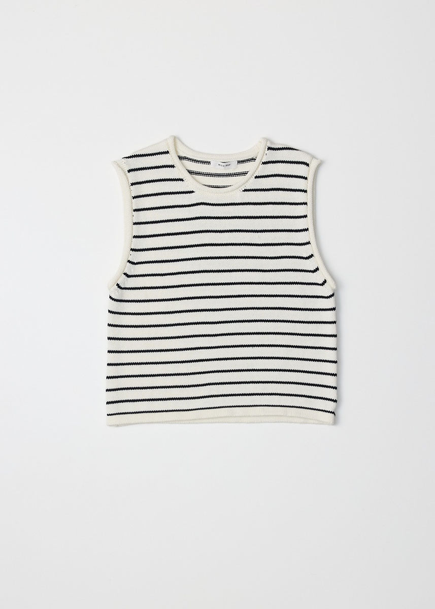 The Paulson Top - White & Black