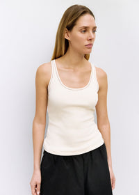 The Sammi Top - Cream/Red