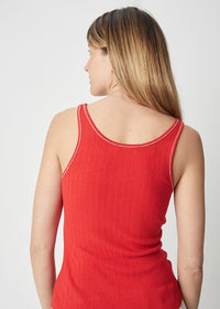 The Sammi Top - Red/Cream