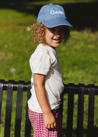 Toddler Chicago. Dad Hat - Dark Denim