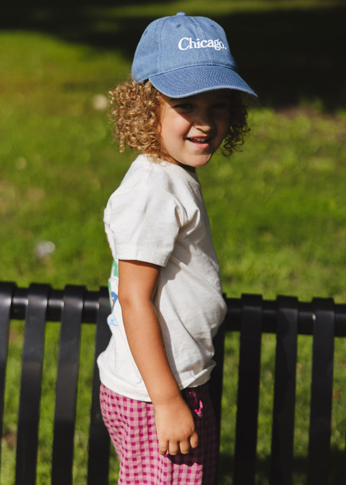Toddler Chicago. Dad Hat - Dark Denim