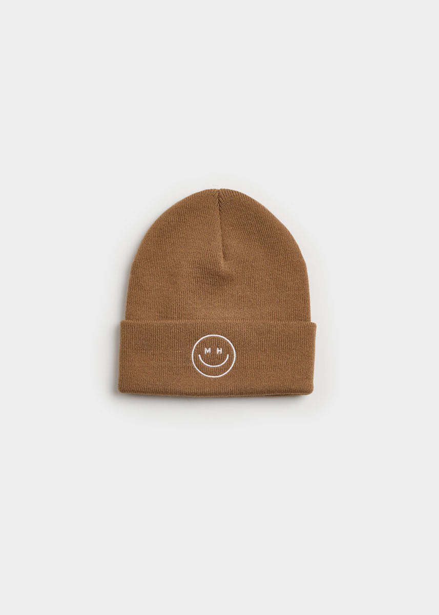 Toddler Mad Hatter Smiley Cuff Beanie - Cocoa