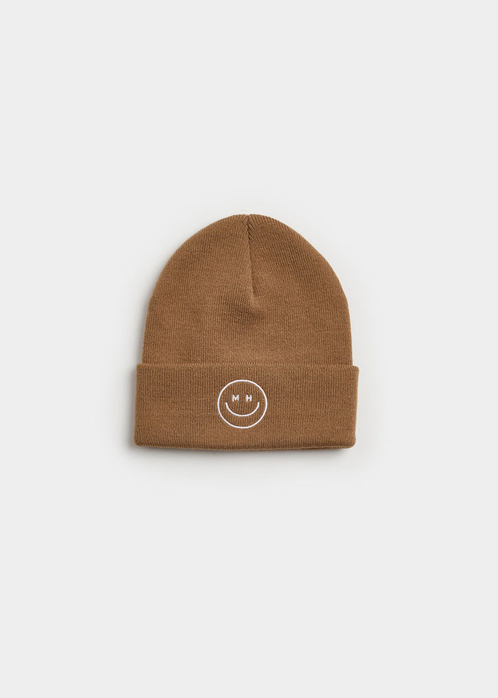 Toddler Mad Hatter Smiley Cuff Beanie - Cocoa