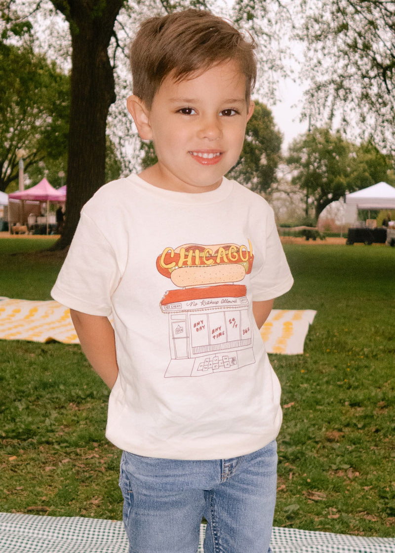 Chicago Hot Dog Stand Toddler Tee