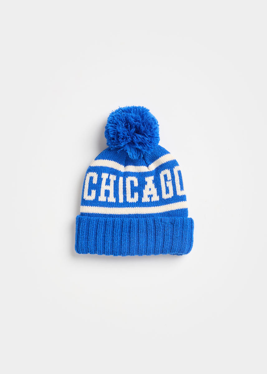MAD HTR Chicago Pom Beanie - Toddler - Cobalt