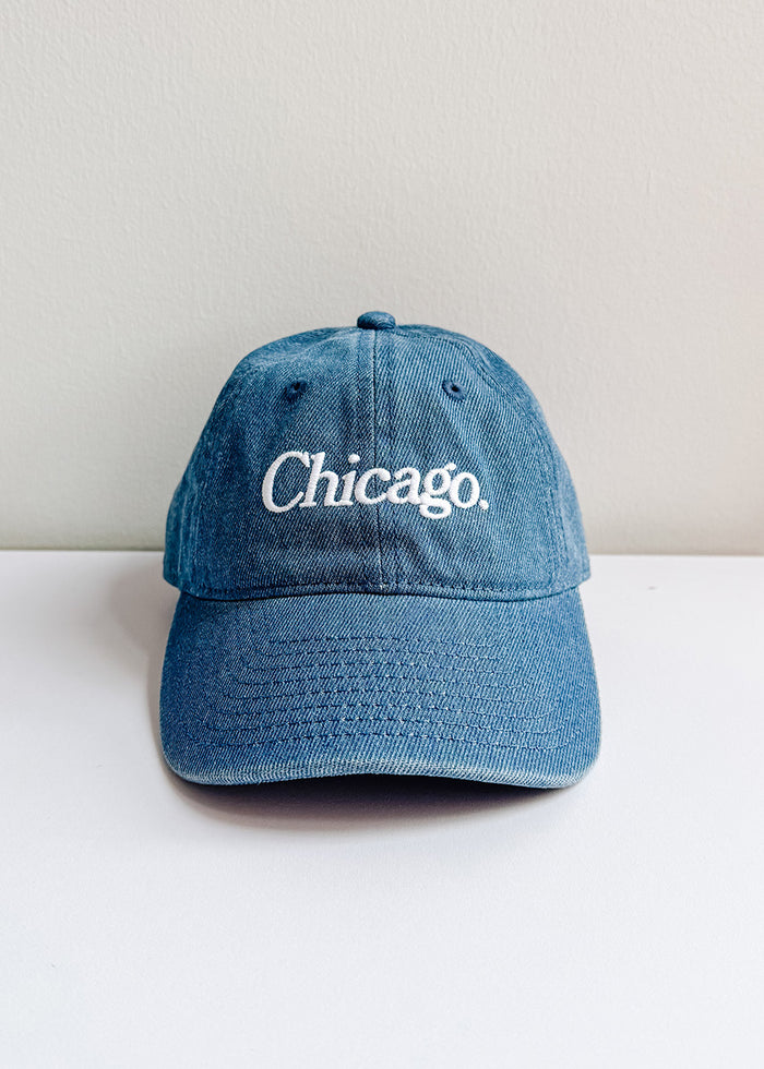 Toddler Chicago. Dad Hat - Dark Denim