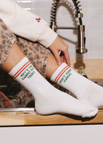 Todd & Margo Long Crew Socks - Ivory