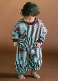 Julian Toddler Set - Dust Blue Stripe