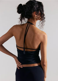 Toni Beaded Tank - Black
