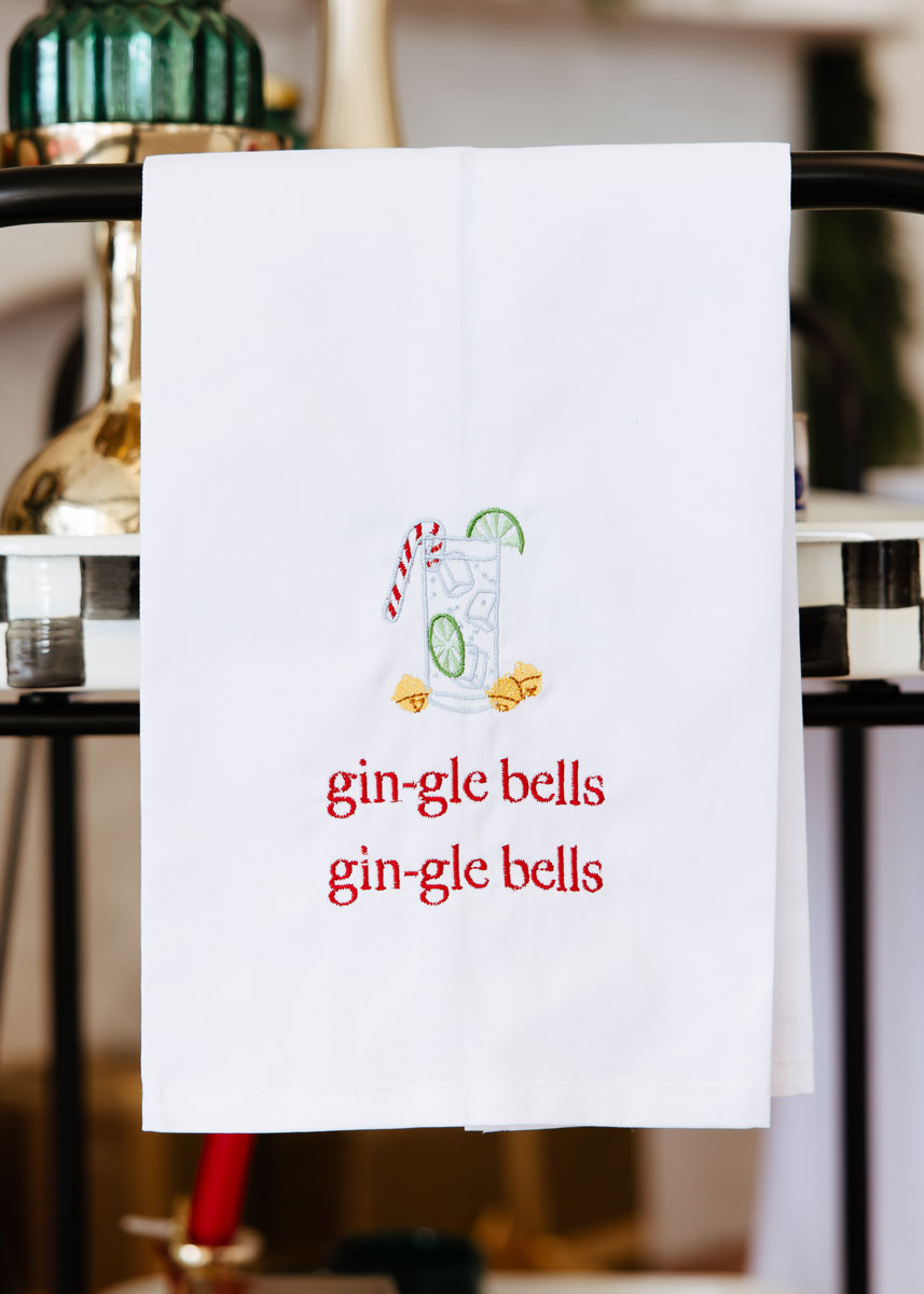 Gin-gle Bells Kitchen Towel