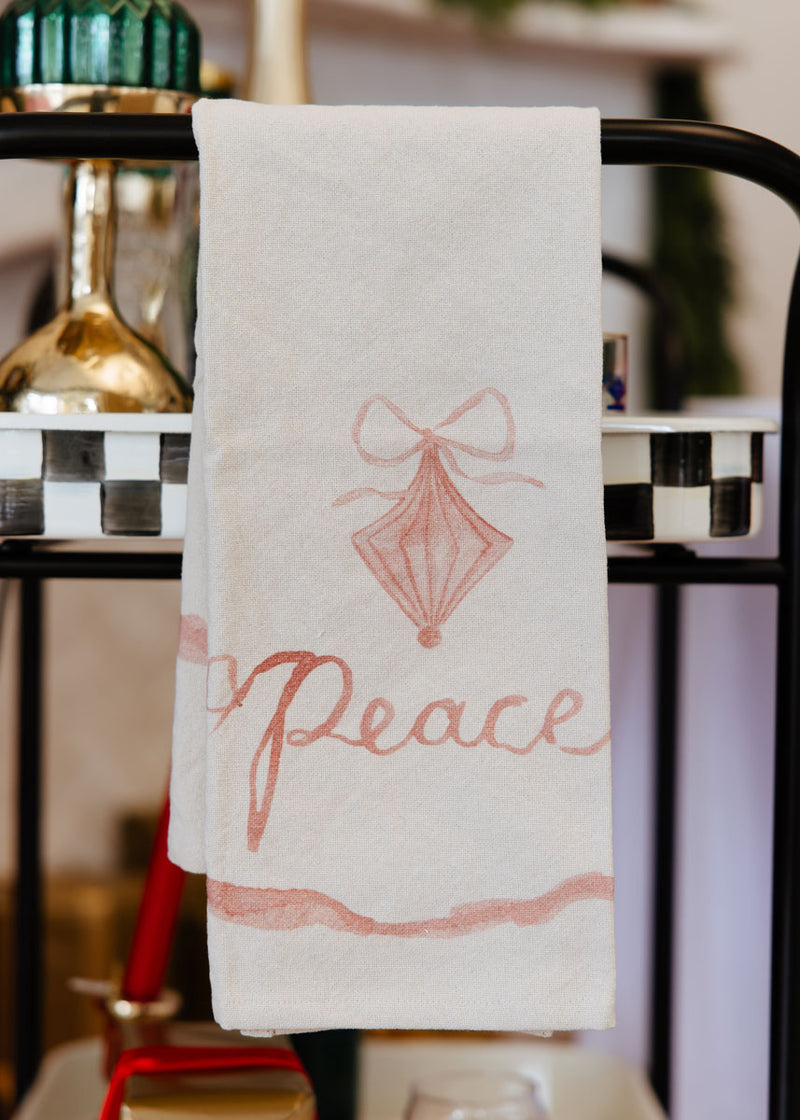 Holiday Bow Tea Towel