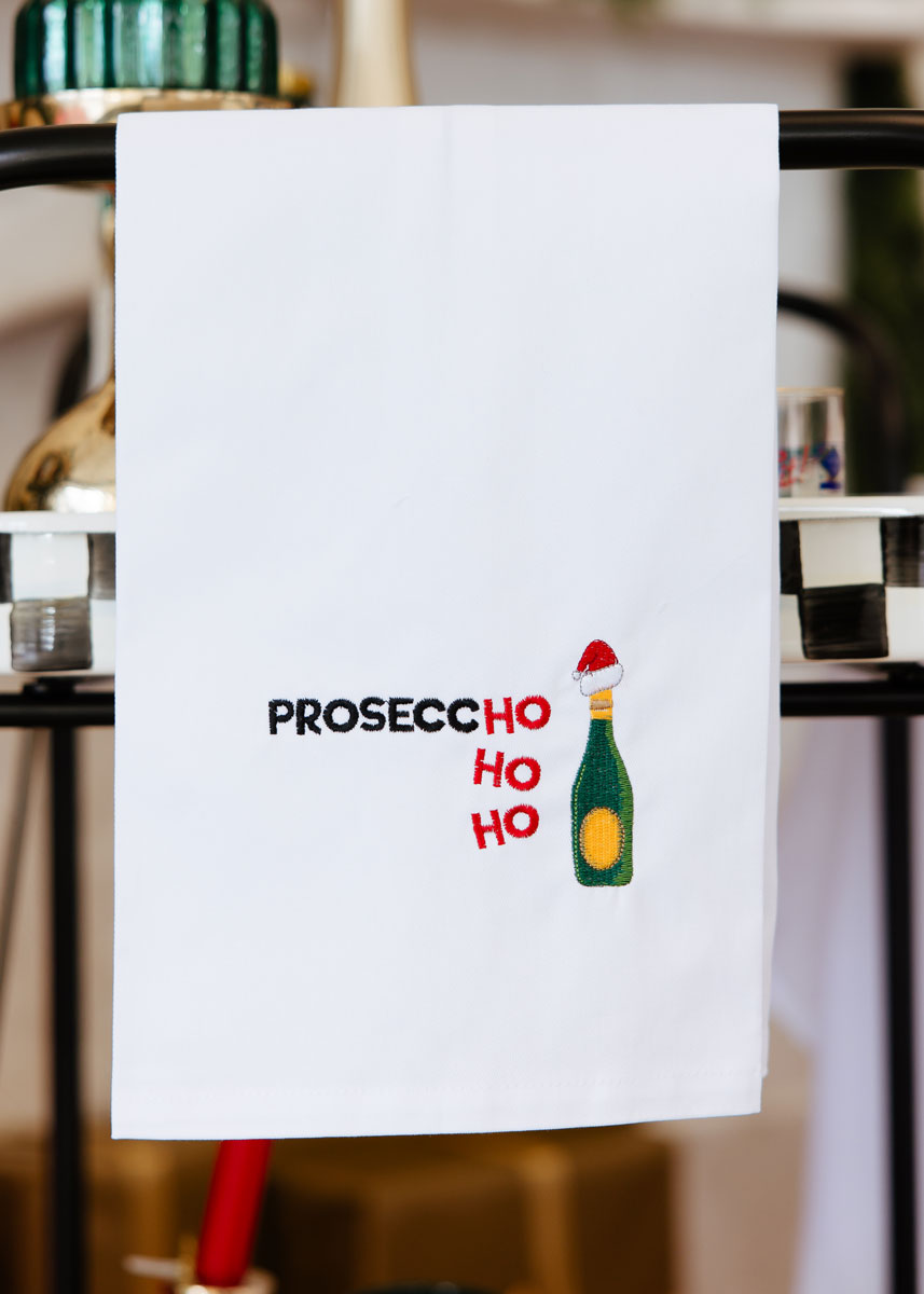 Prosecc Ho Ho Ho Tea Towel